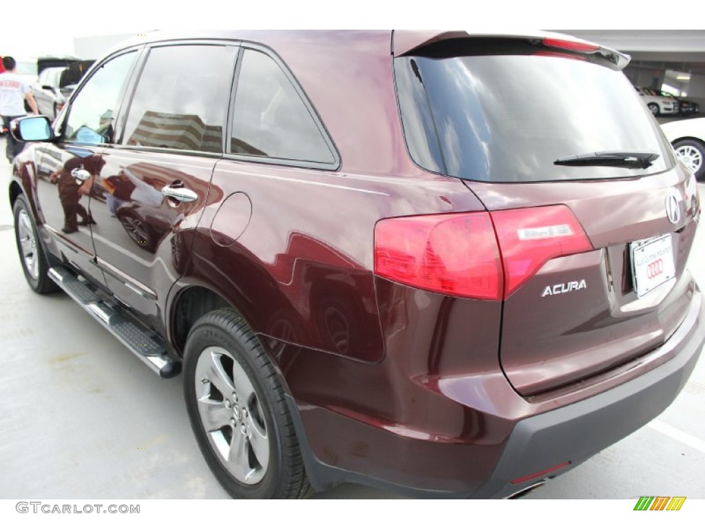 2007 MDX Sport - Dark Cherry Red Pearl / Taupe photo #5