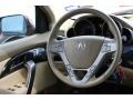 2007 Acura MDX Taupe Interior Steering Wheel Photo
