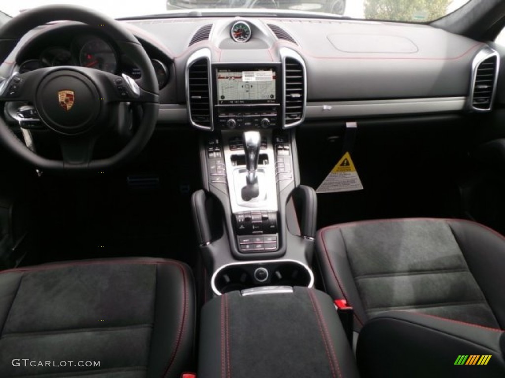 2014 Porsche Cayenne GTS GTS Black Leather/Alcantara w/Carmine Red Dashboard Photo #92182483