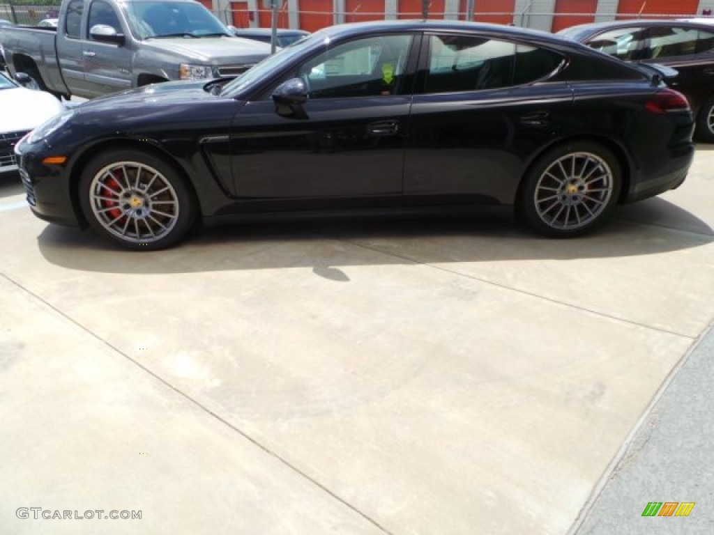 Basalt Black Metallic 2014 Porsche Panamera GTS Exterior Photo #92182663