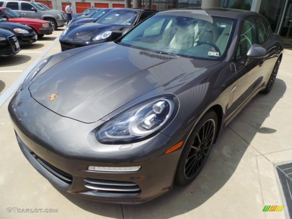 Agate Grey Metallic 2014 Porsche Panamera 4S Exterior Photo #92183221