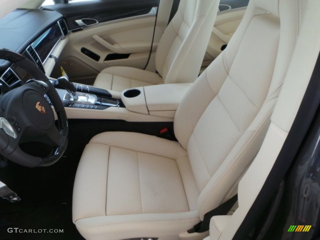 Agate Grey/Cream Interior 2014 Porsche Panamera 4S Photo #92183422
