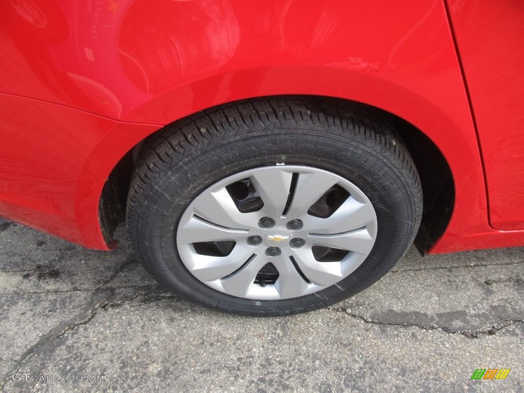2014 Cruze LS - Red Hot / Jet Black/Medium Titanium photo #3