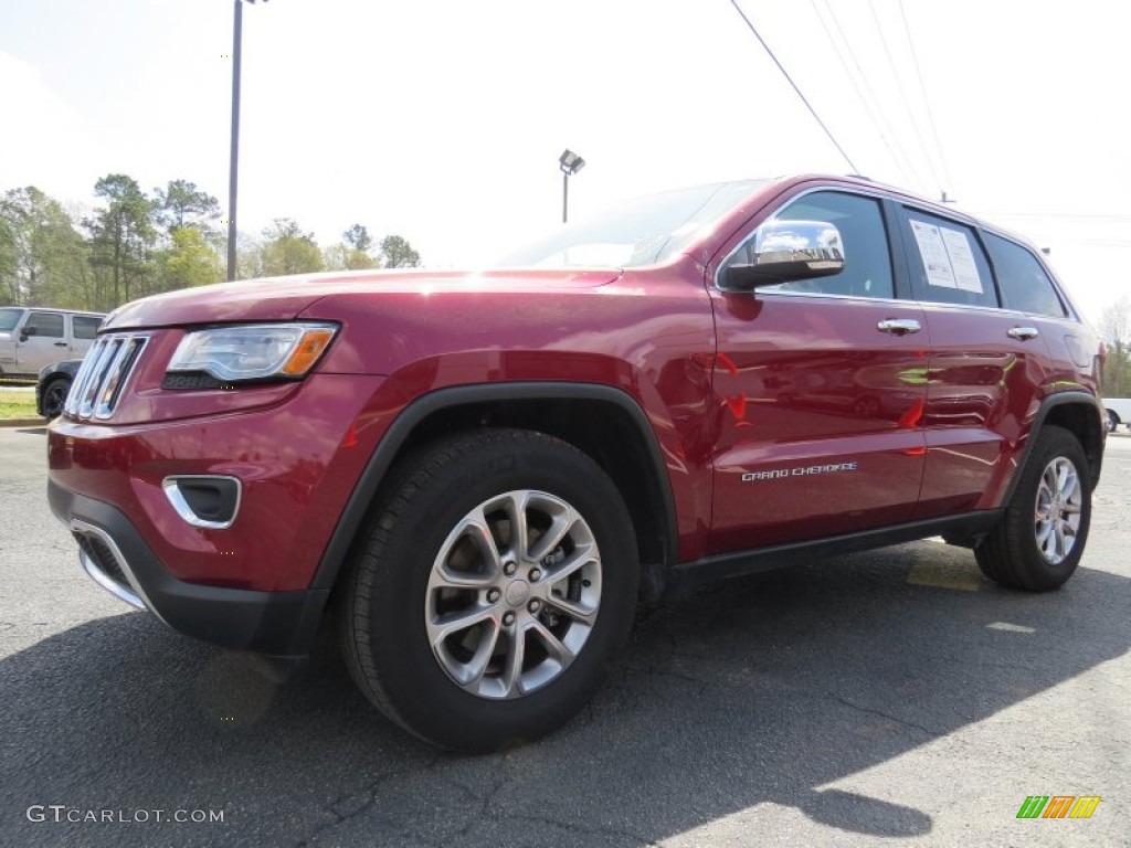 2014 Grand Cherokee Limited - Deep Cherry Red Crystal Pearl / Morocco Black photo #3