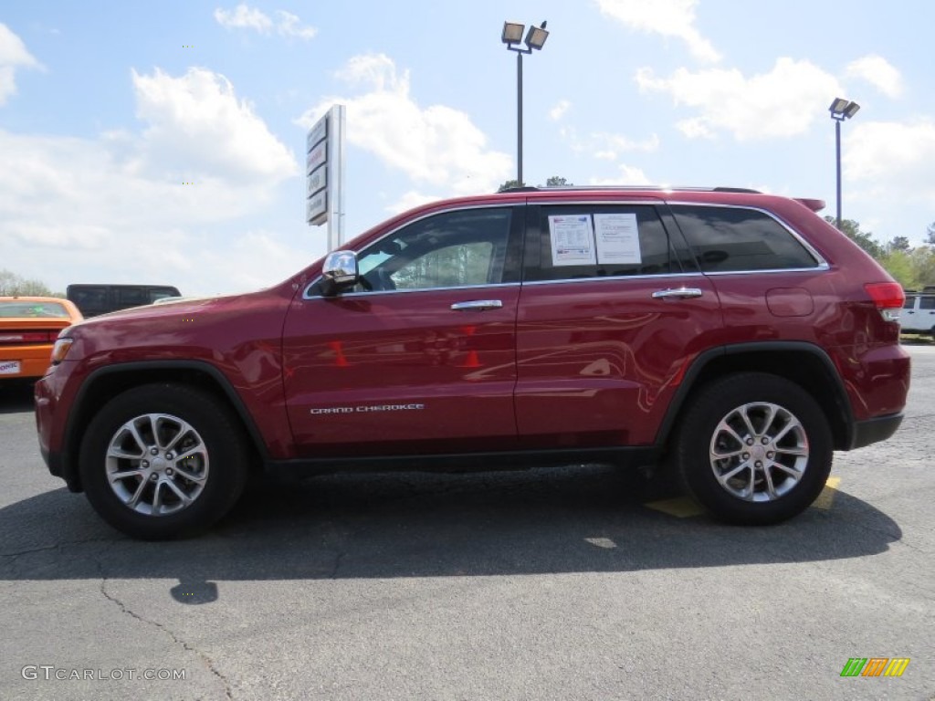 2014 Grand Cherokee Limited - Deep Cherry Red Crystal Pearl / Morocco Black photo #4