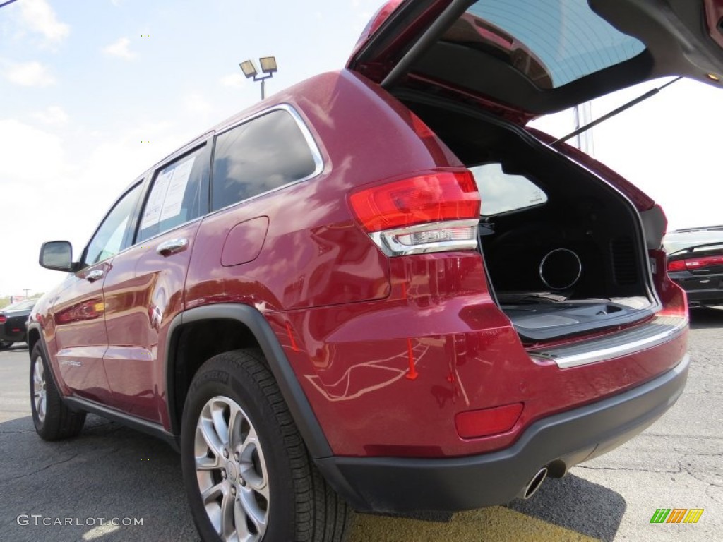 2014 Grand Cherokee Limited - Deep Cherry Red Crystal Pearl / Morocco Black photo #14