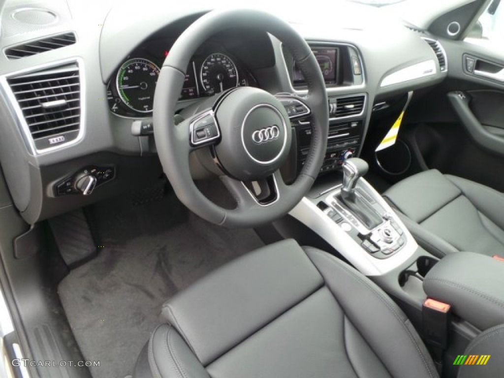 Black Interior 2014 Audi Q5 2.0 TFSI quattro Hybrid Photo #92186104