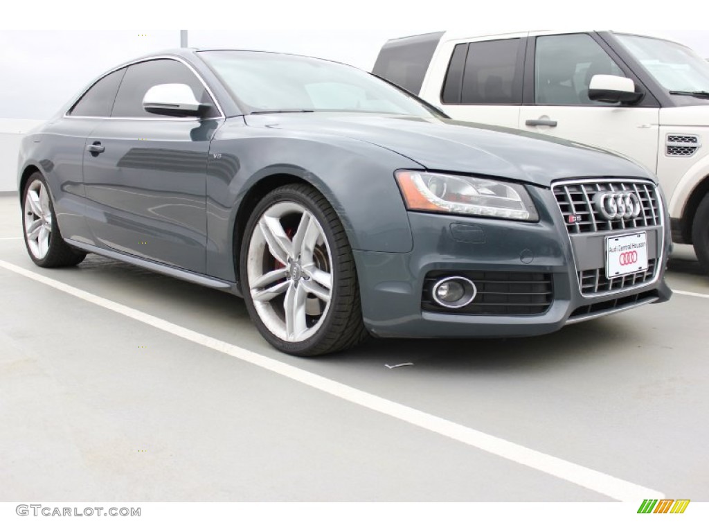 2008 S5 4.2 quattro - Meteor Grey Pearl Effect / Magma Red photo #1