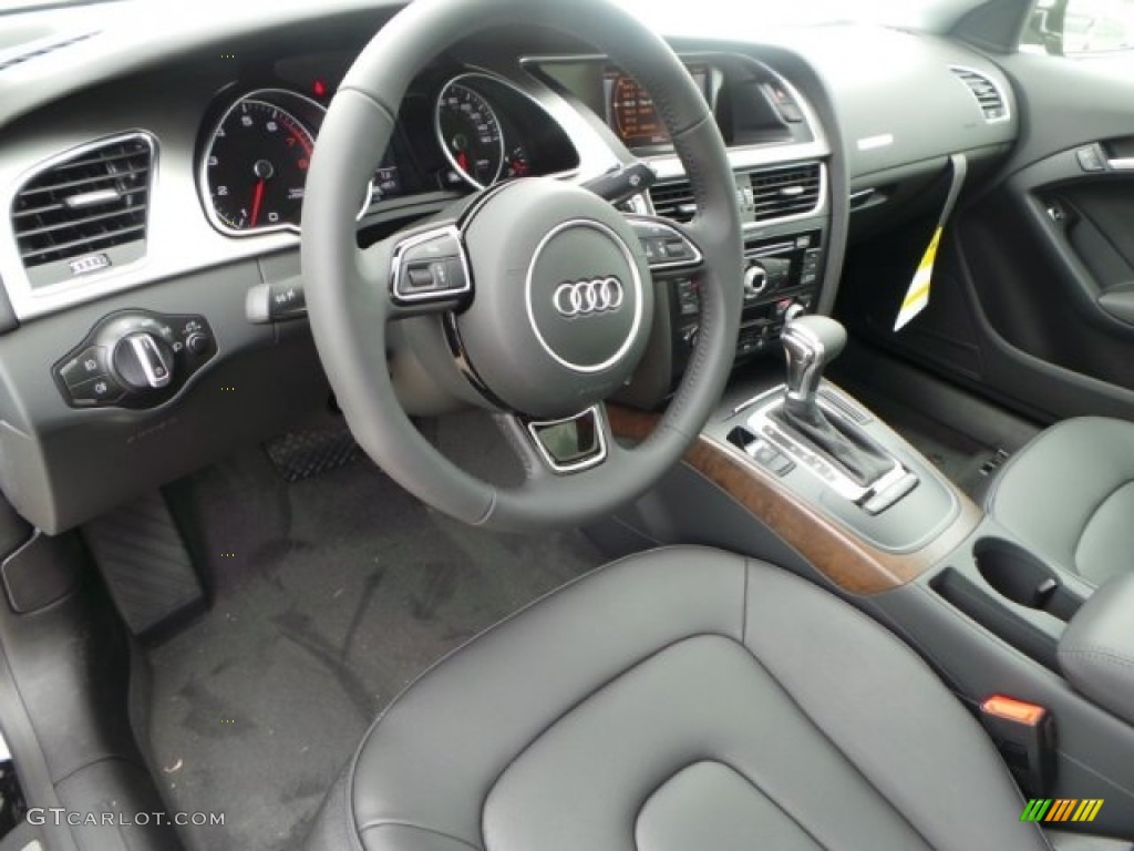 Black Interior 2014 Audi A5 2.0T quattro Coupe Photo #92186986