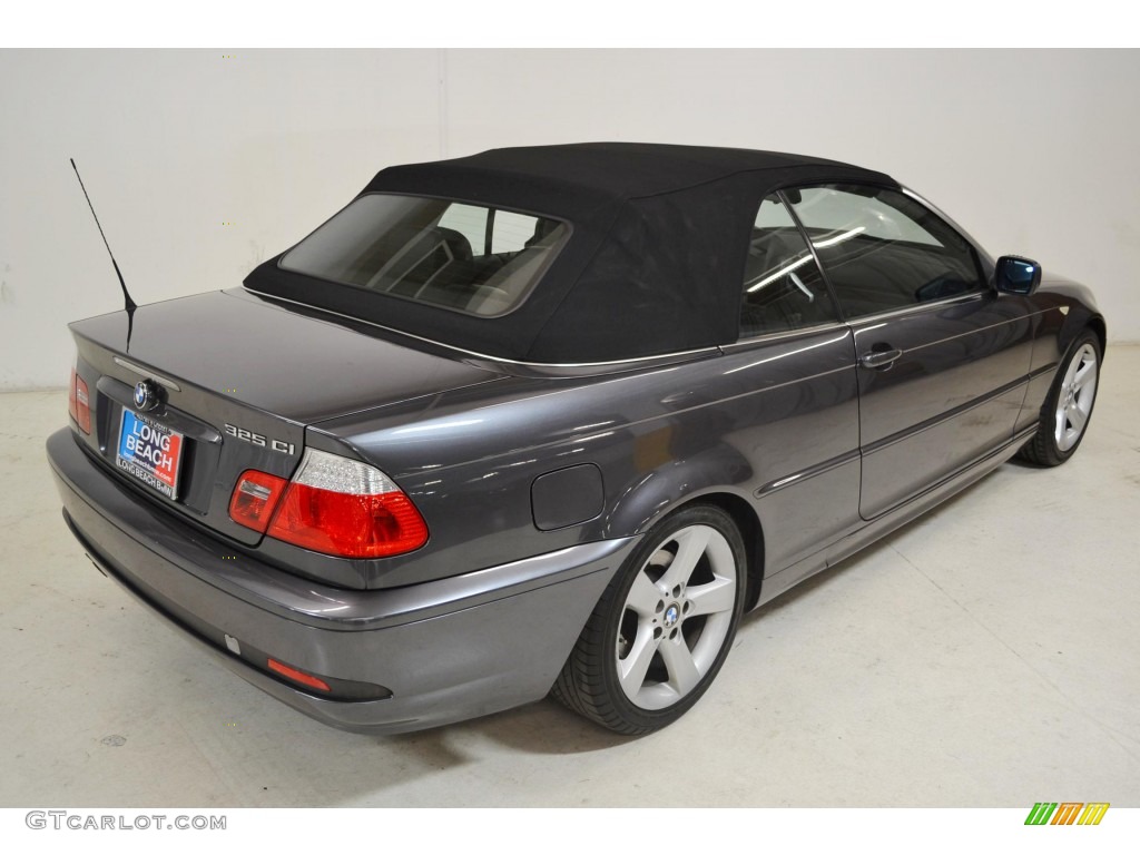 2006 3 Series 325i Convertible - Sparkling Graphite Metallic / Black photo #5