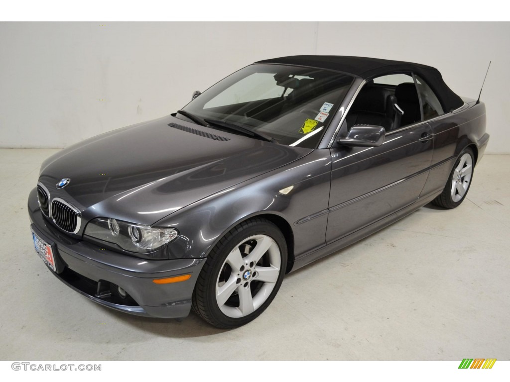 2006 3 Series 325i Convertible - Sparkling Graphite Metallic / Black photo #9