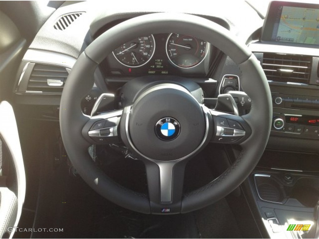 2014 BMW 2 Series 228i Coupe Black Steering Wheel Photo #92190877