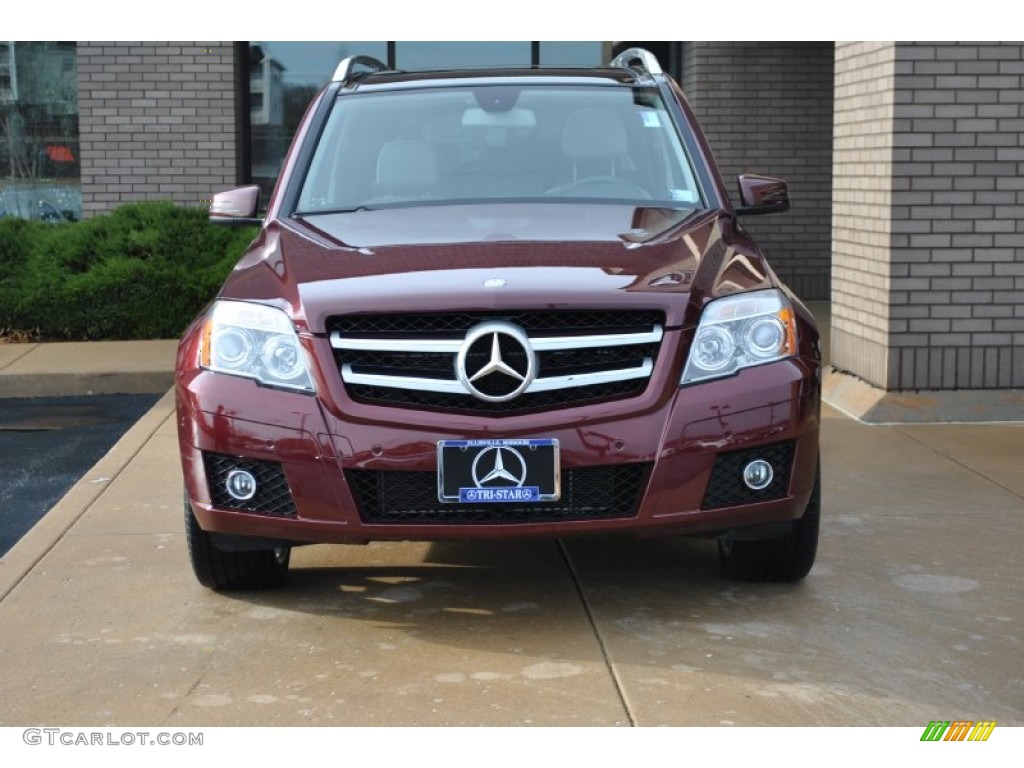 2011 GLK 350 4Matic - Barolo Red Metallic / Grey/Black photo #2