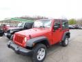 2014 Flame Red Jeep Wrangler Sport 4x4  photo #1