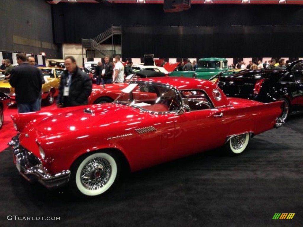 1957 Torch Red Ford Thunderbird E Convertible 92194883 Gtcarlot Torch Red Ford Thunderbird
