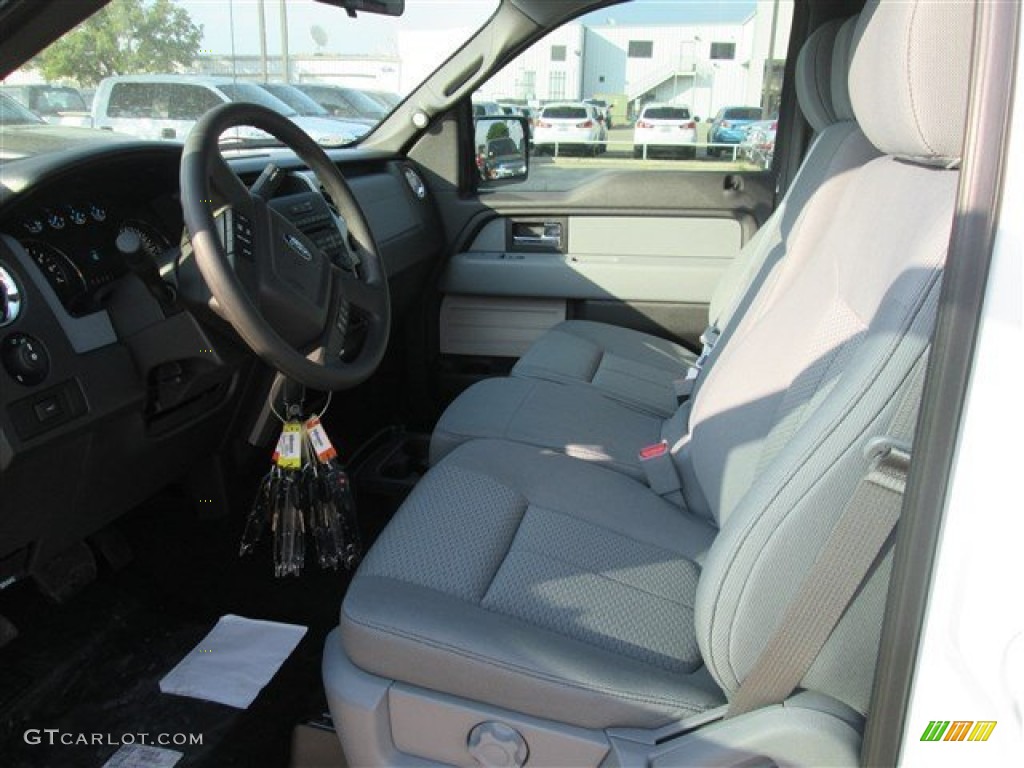 2014 F150 XLT SuperCrew - Oxford White / Steel Grey photo #5