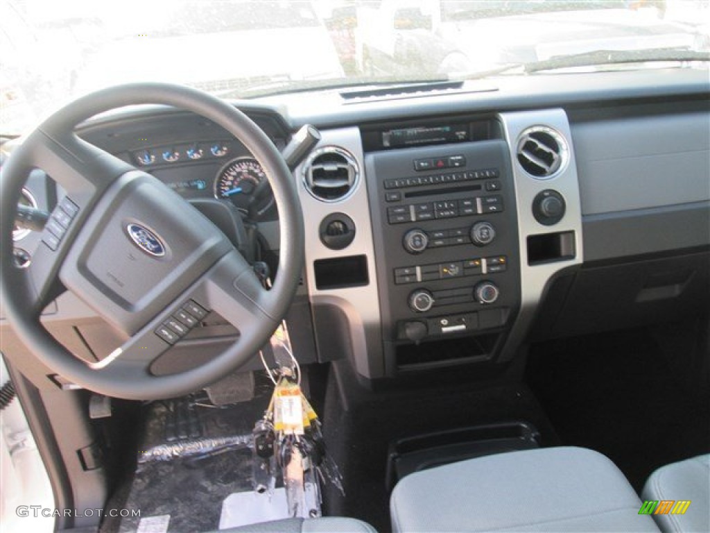 2014 F150 XLT SuperCrew - Oxford White / Steel Grey photo #7