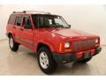 1999 Flame Red Jeep Cherokee SE 4x4  photo #1