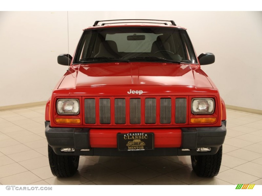 1999 Cherokee SE 4x4 - Flame Red / Agate photo #2