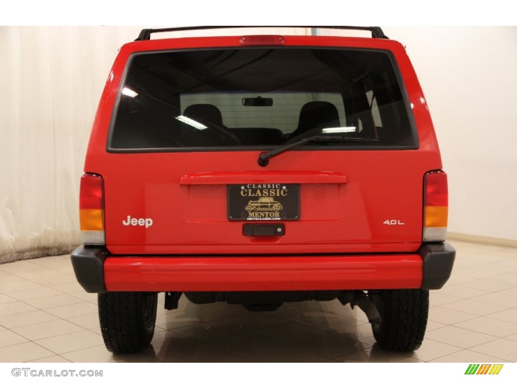 1999 Cherokee SE 4x4 - Flame Red / Agate photo #12