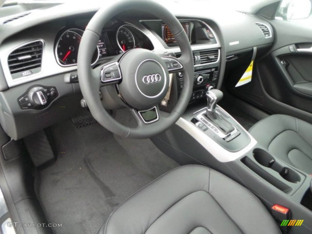 Black Interior 2014 Audi A5 2.0T quattro Coupe Photo #92199205