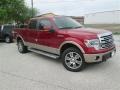2014 Ruby Red Ford F150 Lariat SuperCrew 4x4  photo #6