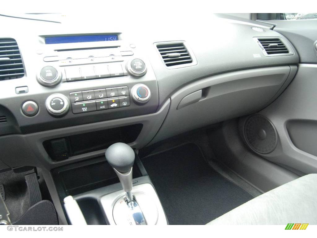 2007 Civic EX Coupe - Galaxy Gray Metallic / Gray photo #17