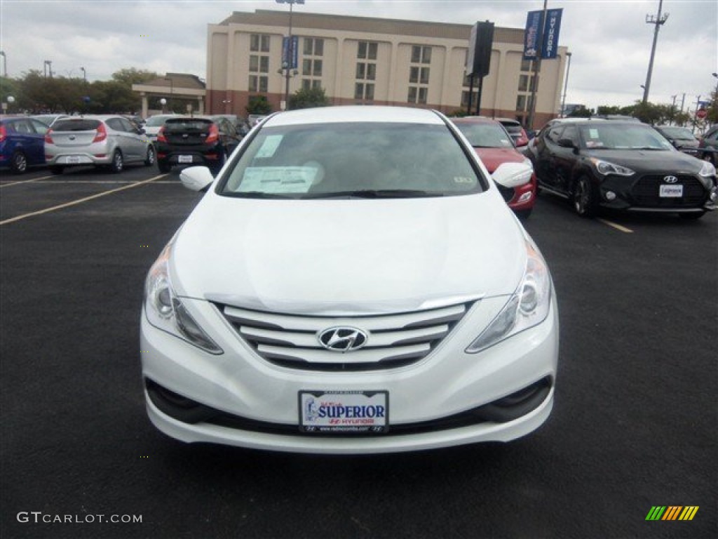 2014 Sonata GLS - Pearl White / Camel photo #2