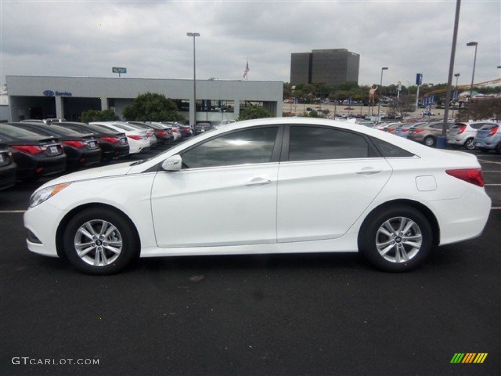 2014 Sonata GLS - Pearl White / Camel photo #3