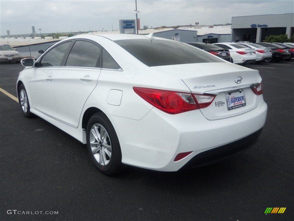 2014 Sonata GLS - Pearl White / Camel photo #4