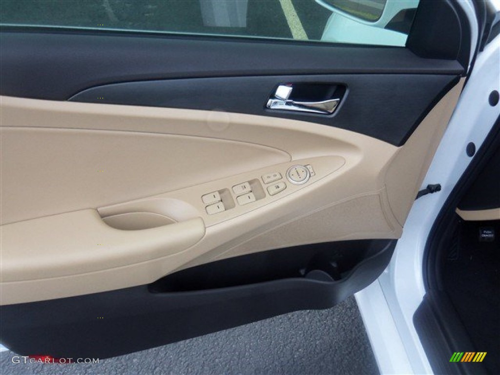 2014 Sonata GLS - Pearl White / Camel photo #5