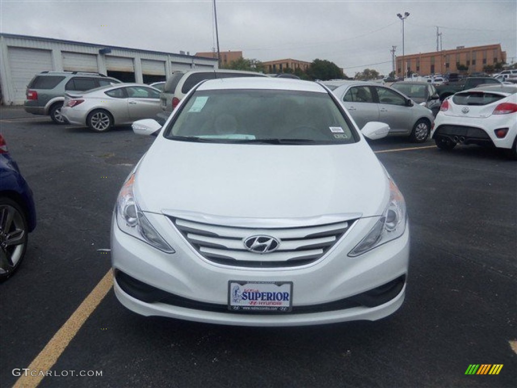 2014 Sonata GLS - Pearl White / Camel photo #2