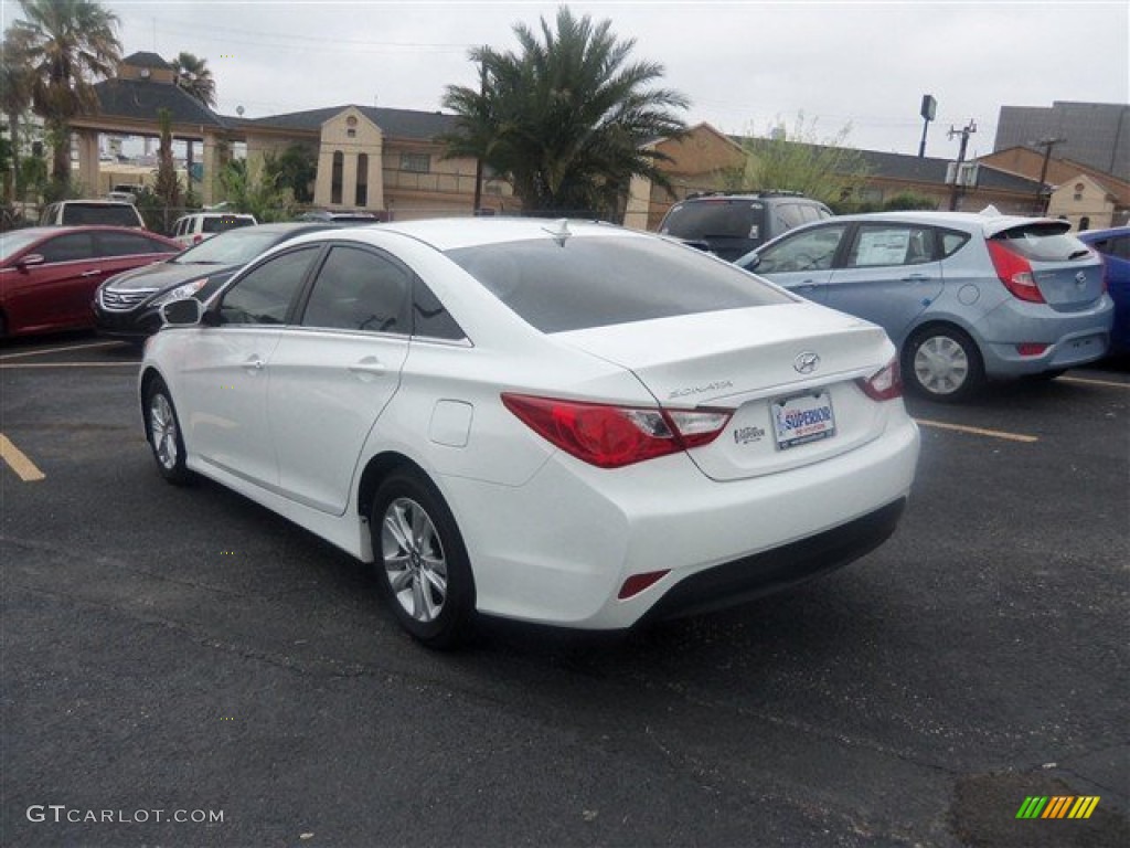 2014 Sonata GLS - Pearl White / Camel photo #4