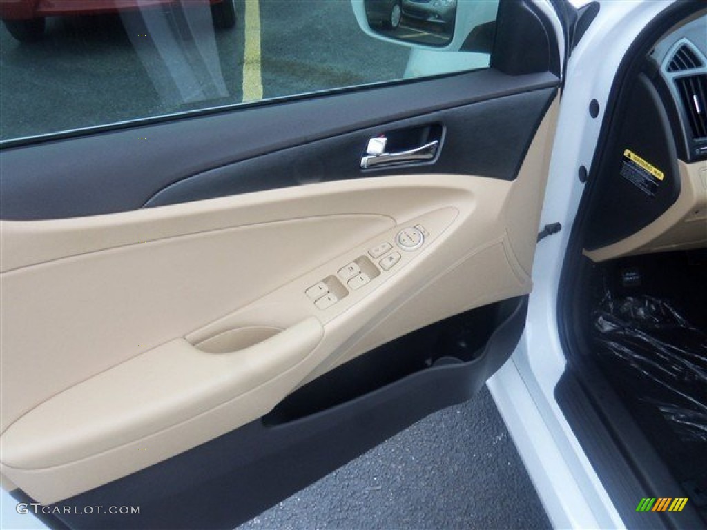 2014 Sonata GLS - Pearl White / Camel photo #5
