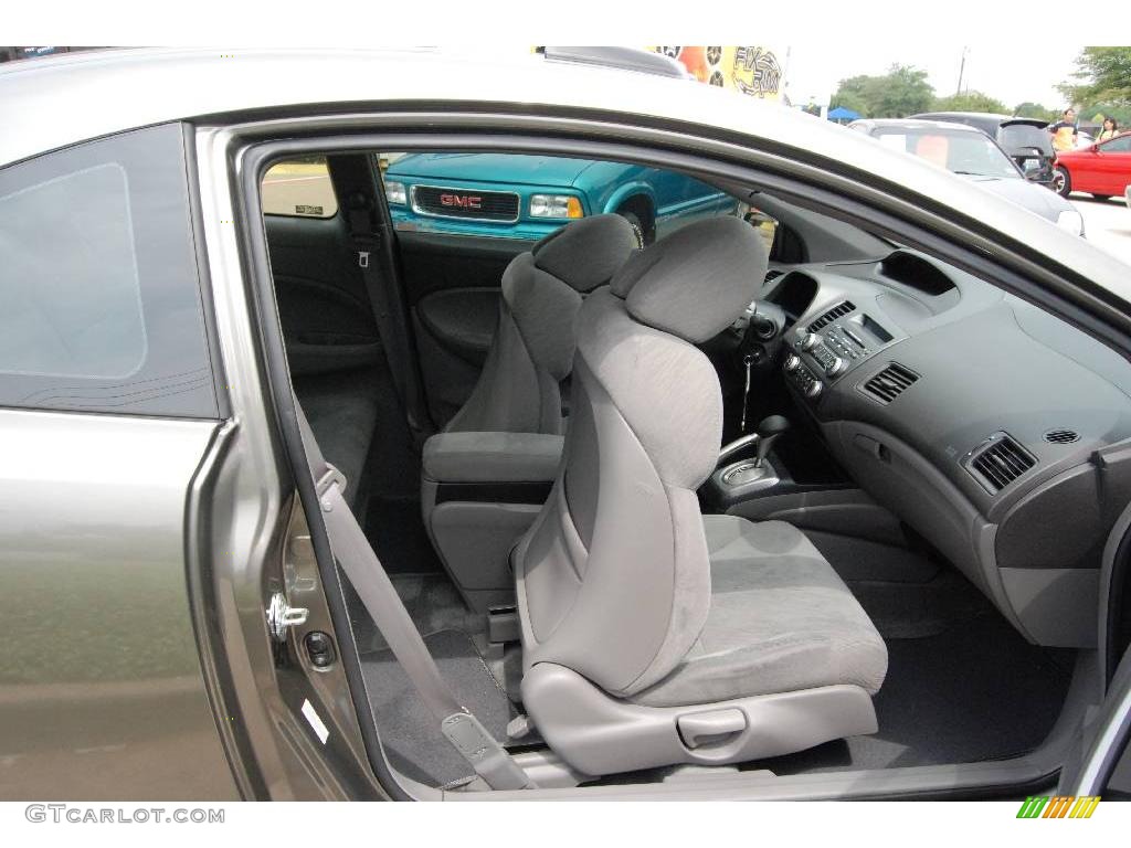 2007 Civic EX Coupe - Galaxy Gray Metallic / Gray photo #27