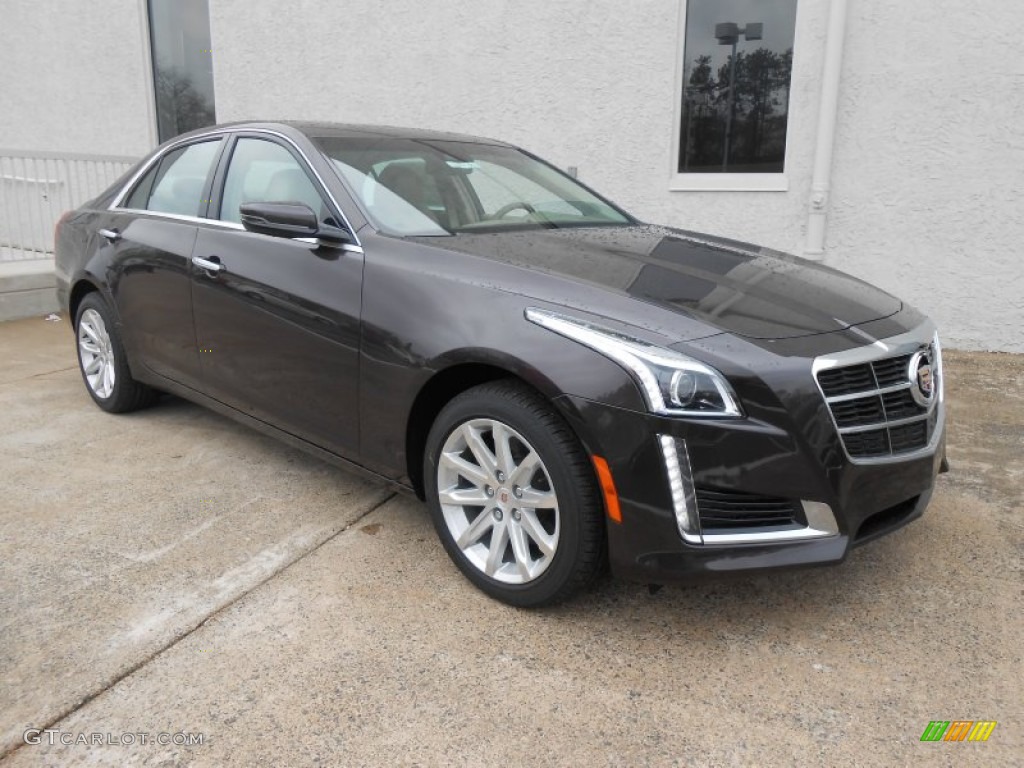2014 CTS Luxury Sedan AWD - Majestic Plum Metallic / Light Cashmere/Medium Cashmere photo #3
