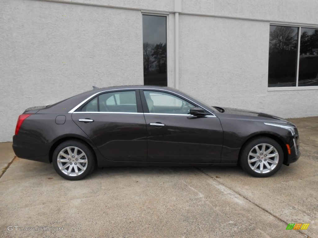 2014 CTS Luxury Sedan AWD - Majestic Plum Metallic / Light Cashmere/Medium Cashmere photo #4
