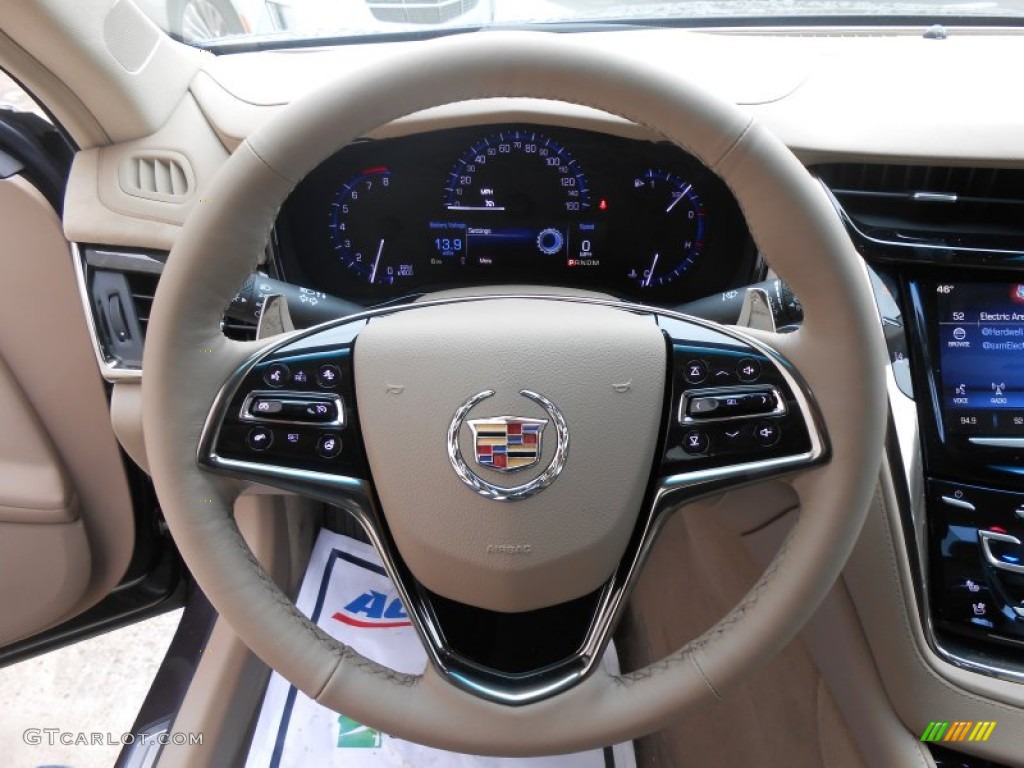 2014 CTS Luxury Sedan AWD - Majestic Plum Metallic / Light Cashmere/Medium Cashmere photo #13
