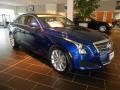 2013 Opulent Blue Metallic Cadillac ATS 2.5L Luxury  photo #3