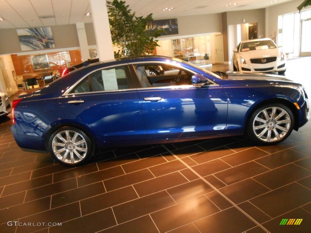 Opulent Blue Metallic 2013 Cadillac ATS 2.5L Luxury Exterior Photo #92205433