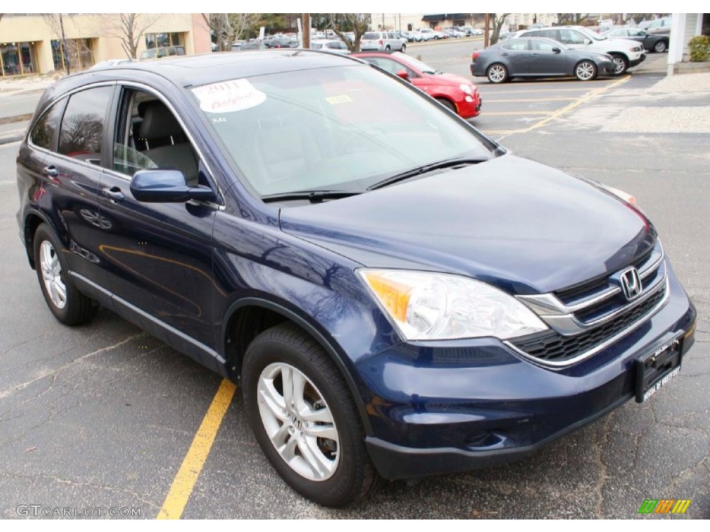 2011 CR-V EX-L 4WD - Royal Blue Pearl / Gray photo #3