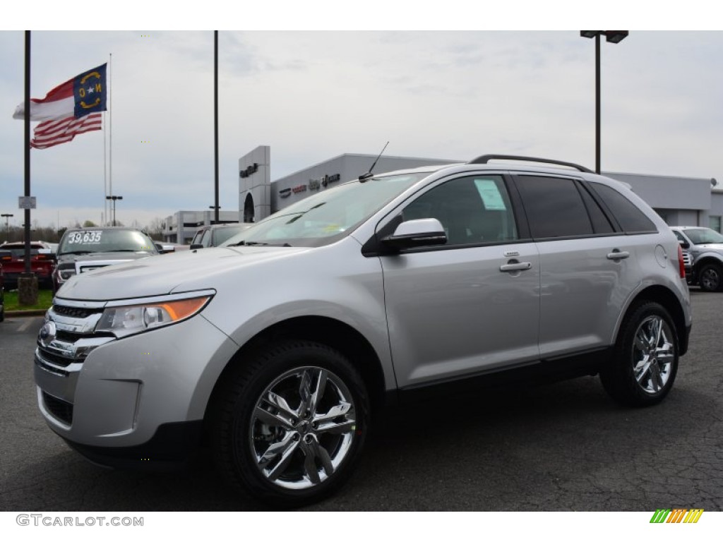 Ingot Silver 2014 Ford Edge SEL AWD Exterior Photo #92210608