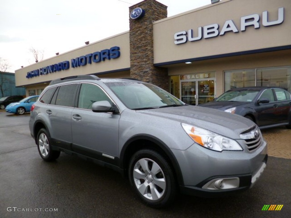 2011 Outback 3.6R Limited Wagon - Steel Silver Metallic / Off Black photo #1