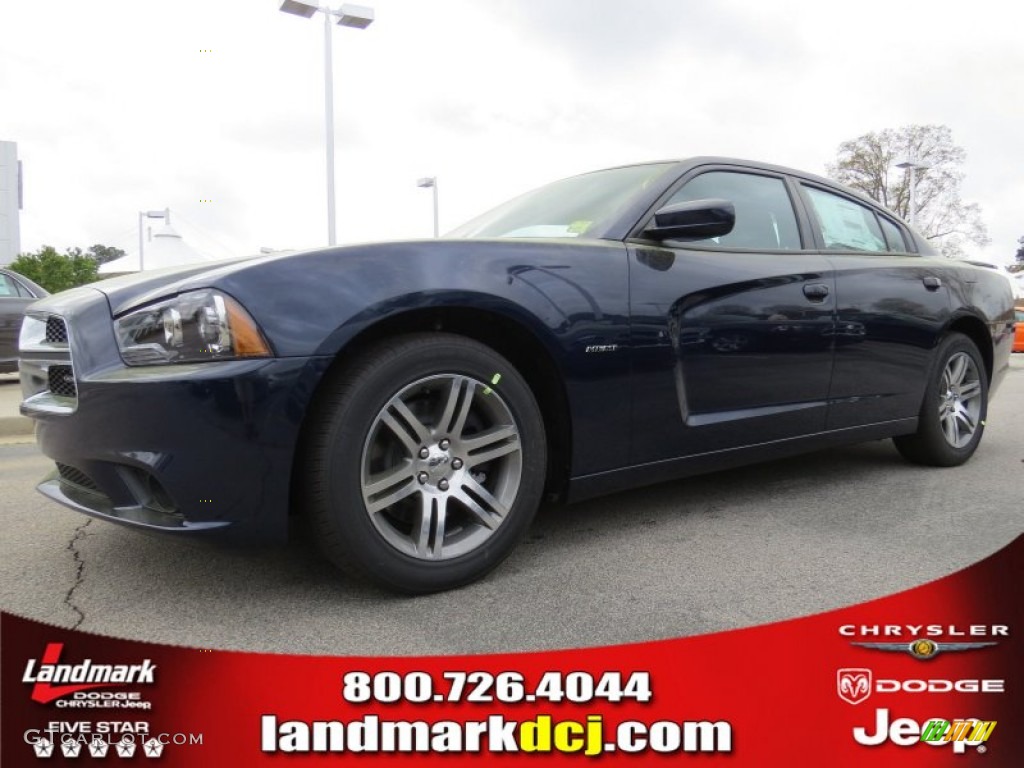 2014 Charger R/T - Jazz Blue Pearl / Black photo #1