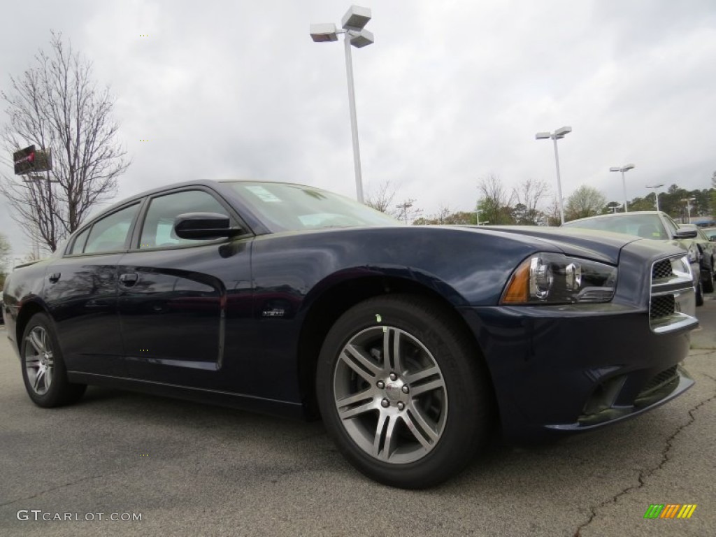 2014 Charger R/T - Jazz Blue Pearl / Black photo #4