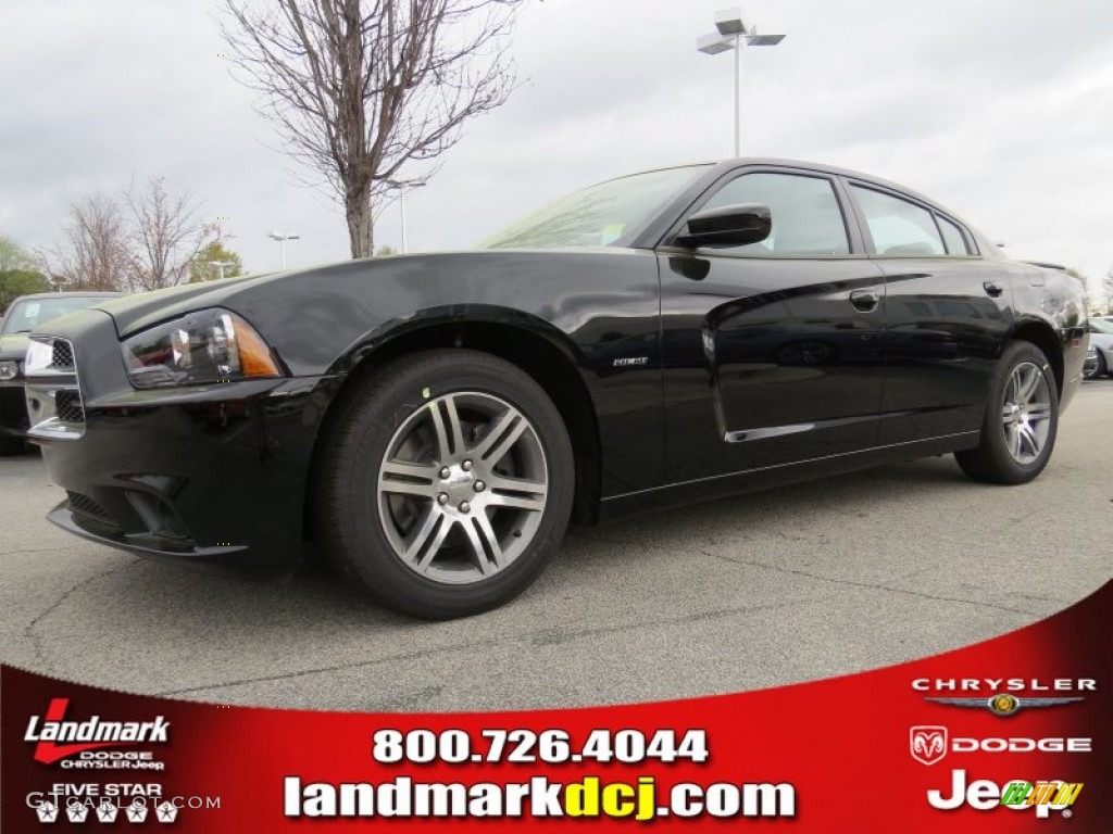 2014 Charger R/T - Pitch Black / Black photo #1