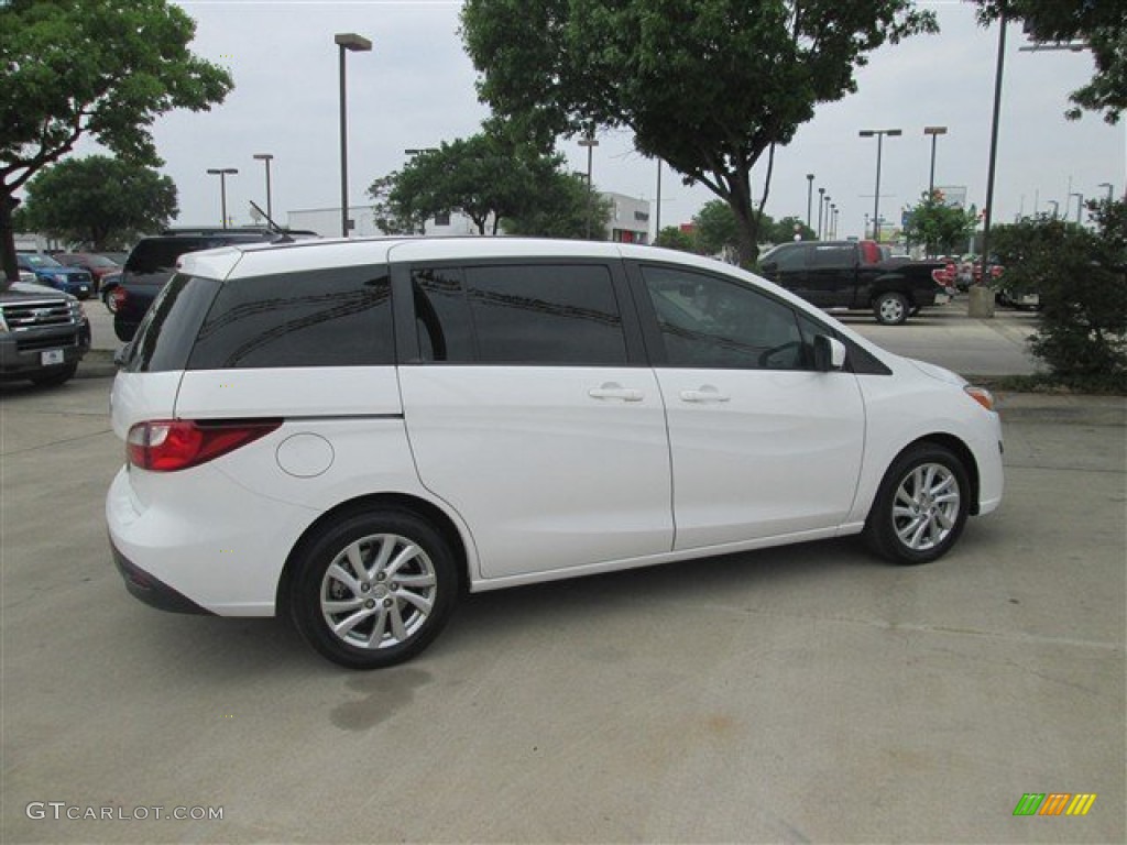 2012 MAZDA5 Sport - Crystal White Pearl Mica / Sand photo #8