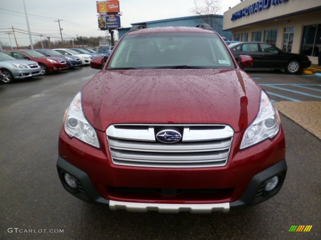 2014 Outback 2.5i Limited - Venetian Red Pearl / Black photo #2