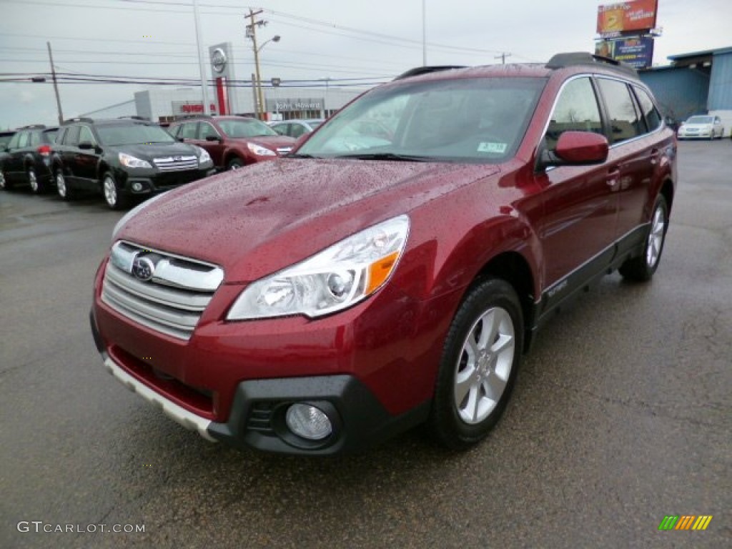 2014 Outback 2.5i Limited - Venetian Red Pearl / Black photo #3