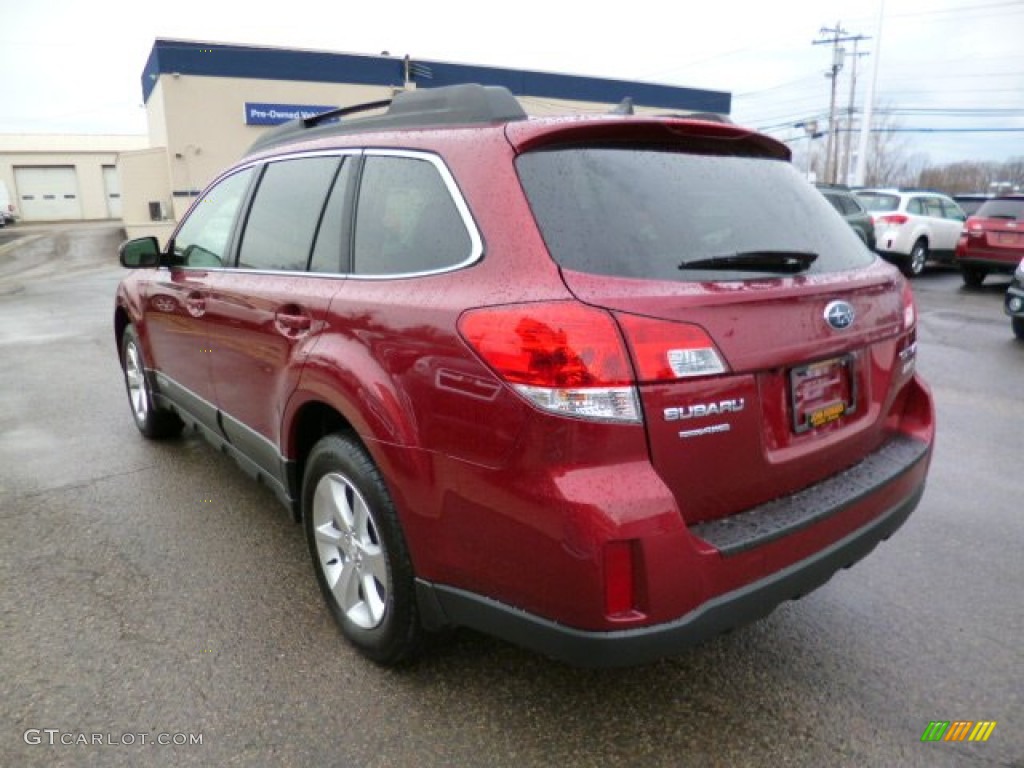 2014 Outback 2.5i Limited - Venetian Red Pearl / Black photo #4